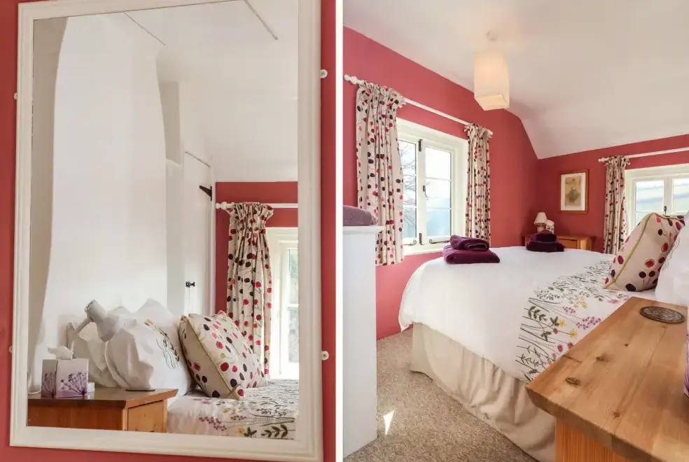 Bedroom at Greenslades Rural Retreat, Exmoor National Park