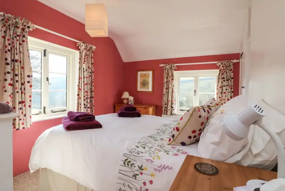 Bedroom at Greenslades Rural Retreat, Exmoor National Park