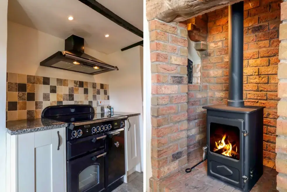 Farmhouse style kitchen at Greenslades Rural Retreat, Exmoor National Park