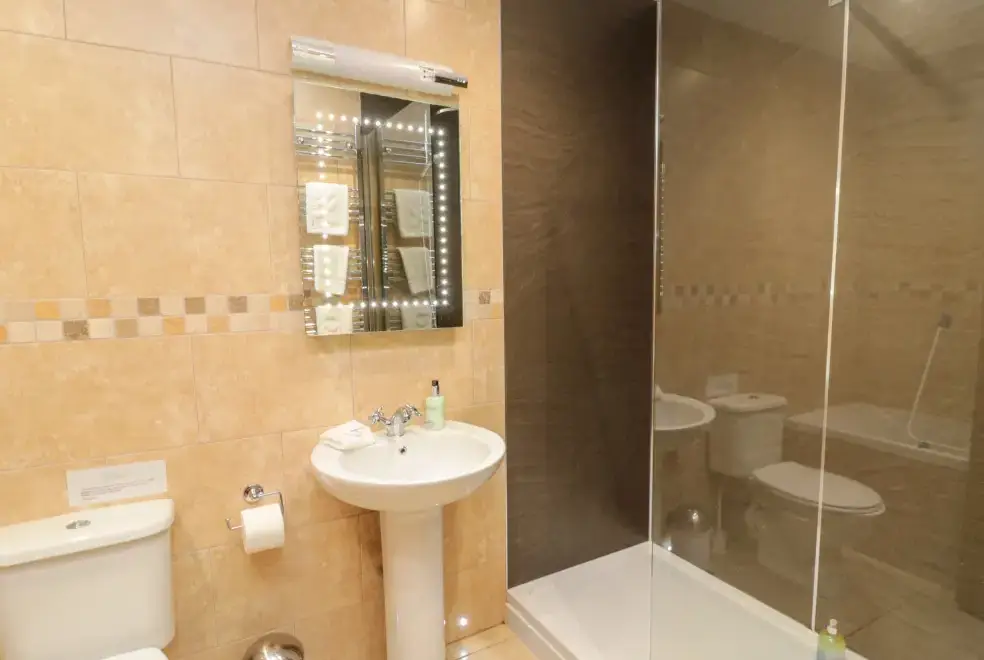 Shower room at Grey Croft