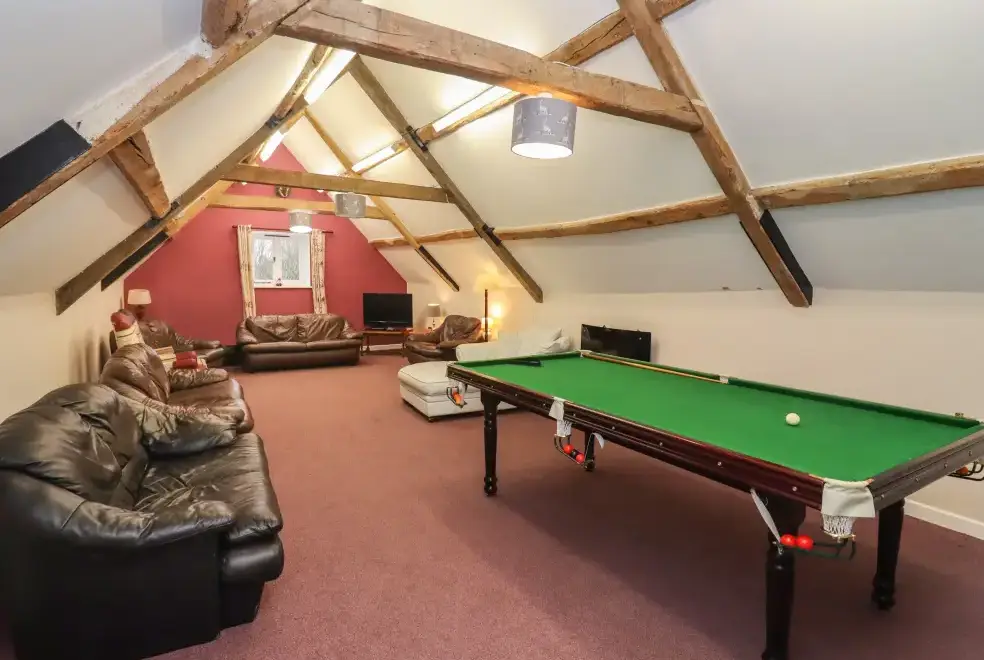 Games Room at Greyhound Barn