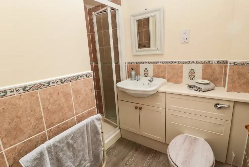 Shower room at Grooms Cottage