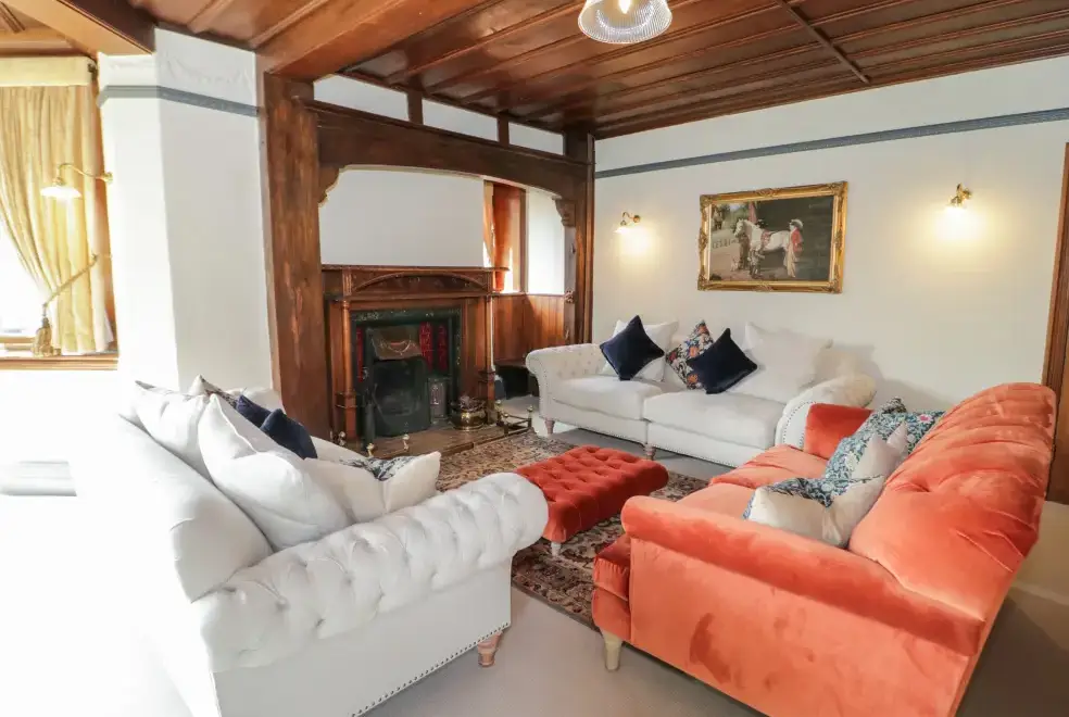 Lounge at Gwern Borter Manor