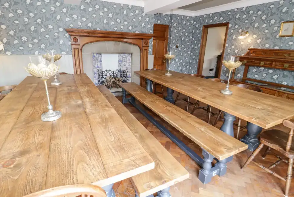 Dining room at Gwern Borter Manor