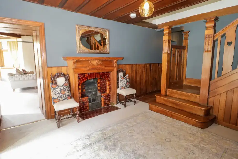 Lounge at Gwern Borter Manor