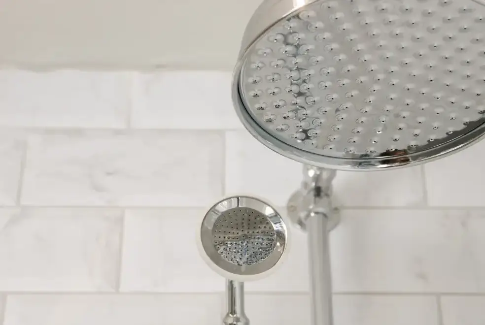 Shower room at Gwern Borter Manor