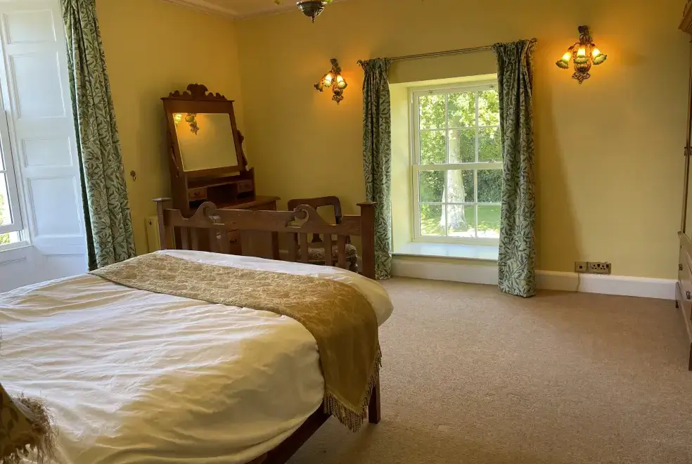 Romantic double bedroom at Hafod Grove Mansion House