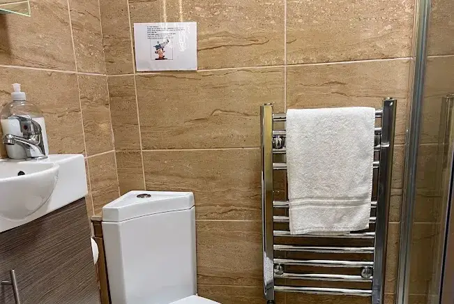 Ensuite shower room at Hafod Grove Mansion House