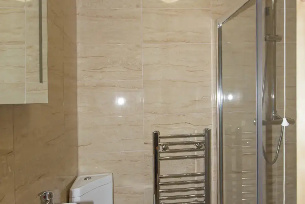 Ensuite shower room at Hafod Grove Mansion House