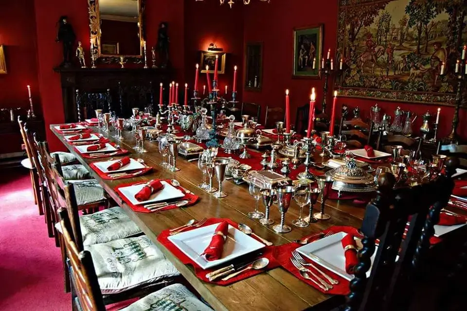 Dining room at Hagg Hill Hall