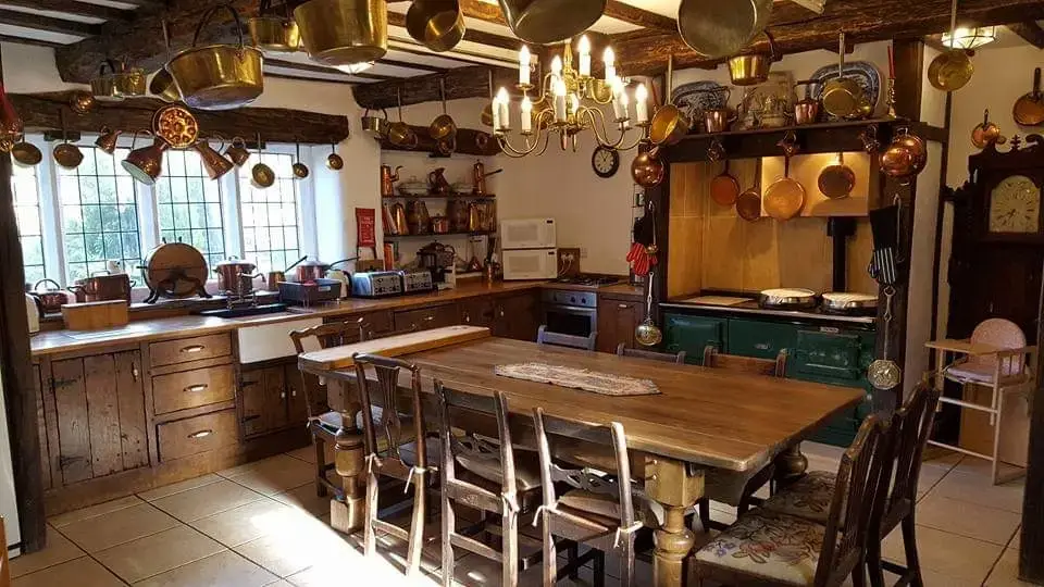 Farmhouse style kitchen at Hagg Hill Hall