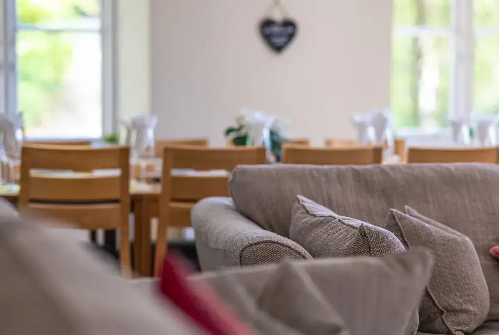 Open plan living area at Hammerhole