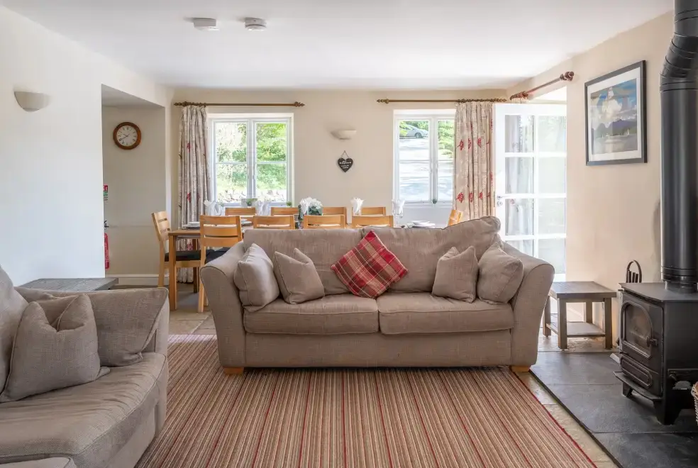 Open plan living area at Hammerhole