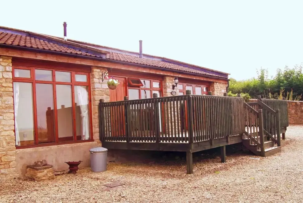 Decked area at Hare Romantic Retreat