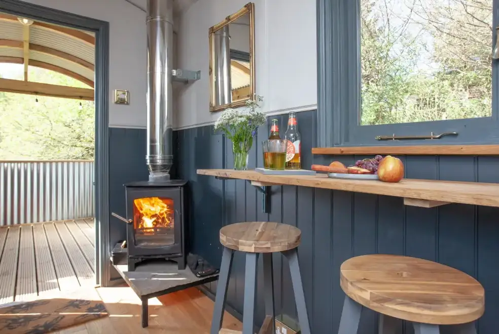 Decked area at Hawkins Hideaway