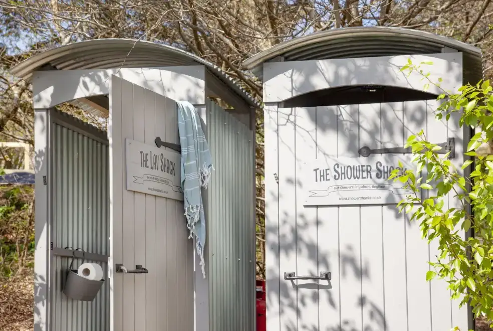 Outdoor games area at Hawkins Hideaway