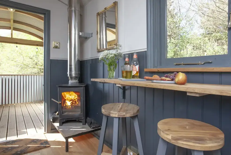 Decked area at Hawkins Hideaway