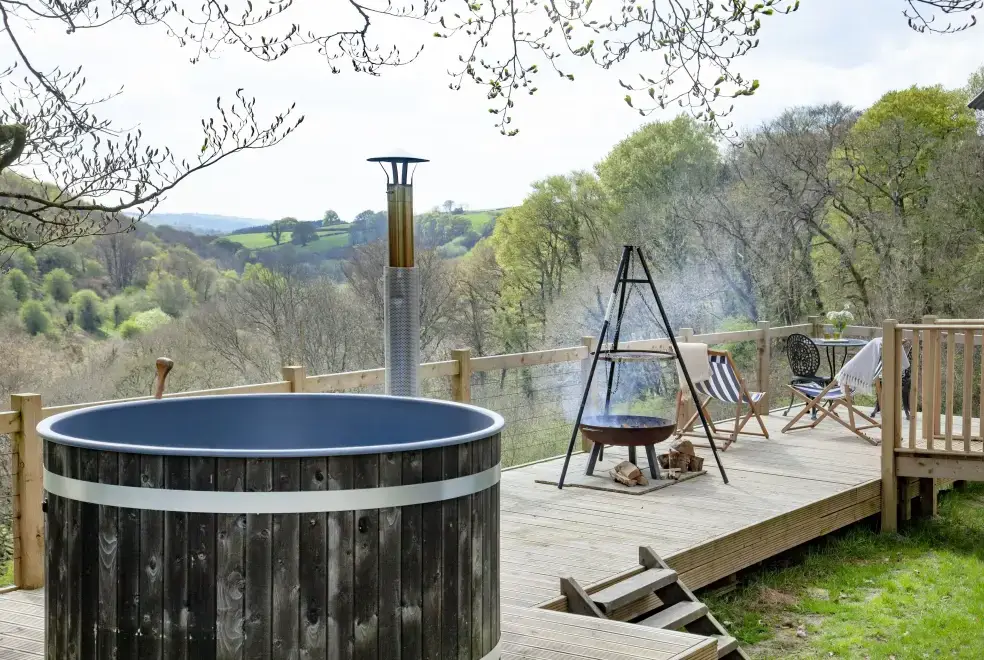 Decked area at Hawkins Hideaway