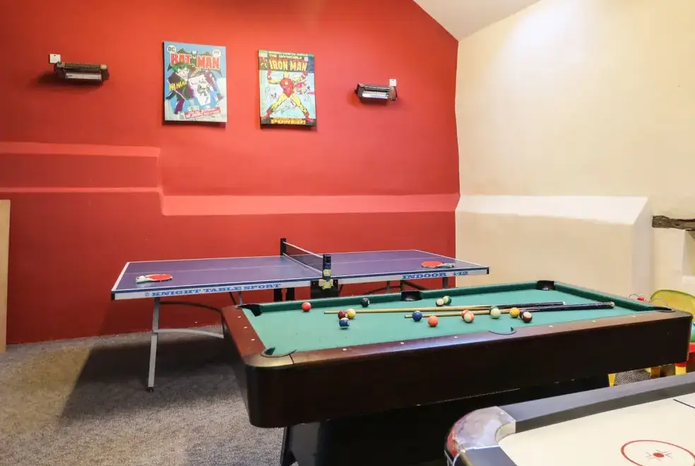 Games Room at Hazel Barn