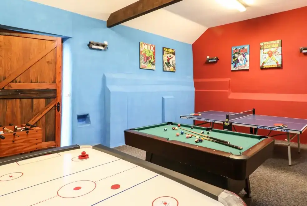 Games Room at Hazel Barn