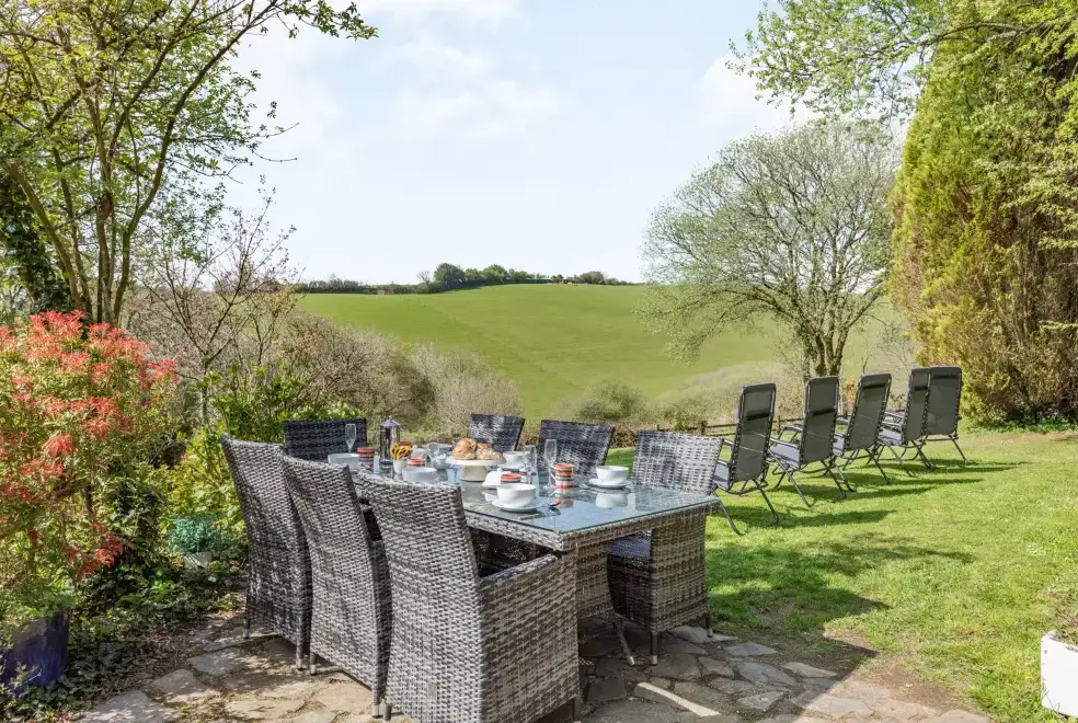 Garden furniture at Hazel Barn
