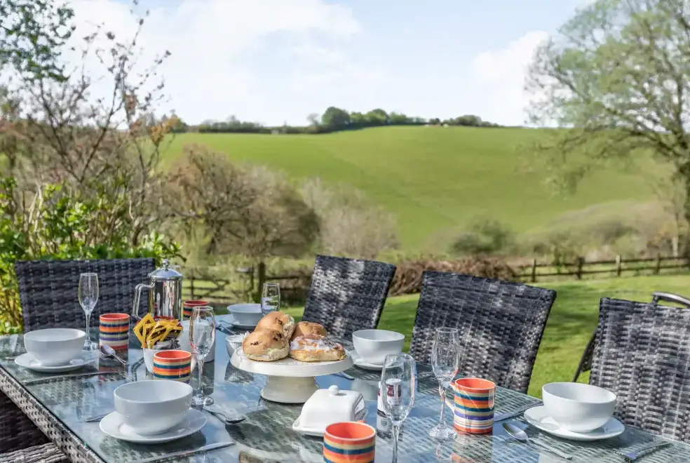 Countryside views at Hazel Barn