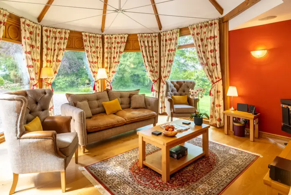 Lounge at Heads Nook Hall Cottage