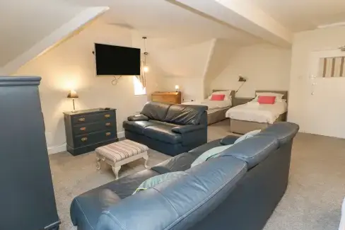 Open plan living area at Heatherbrae, County Durham