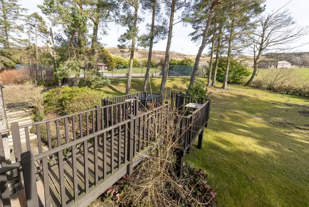 Decked area at Heatherbrae