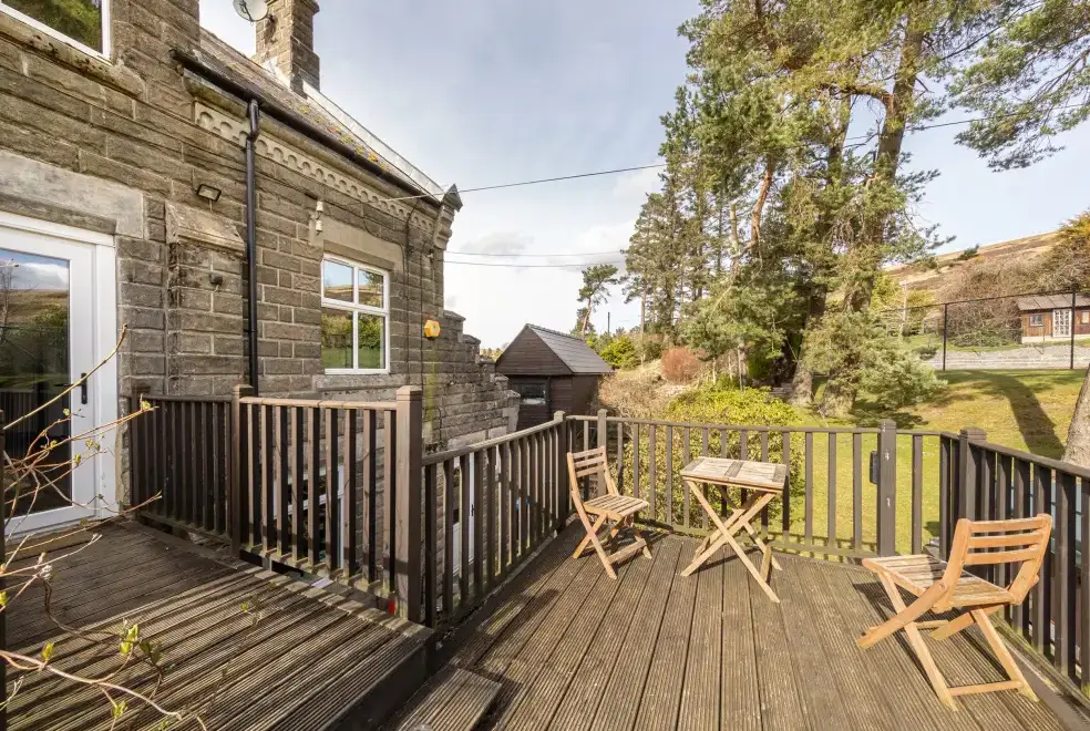 Decked area at Heatherbrae