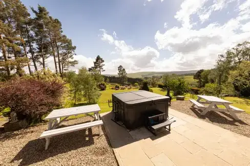 Private Hot Tub at Heatherbrae, County Durham