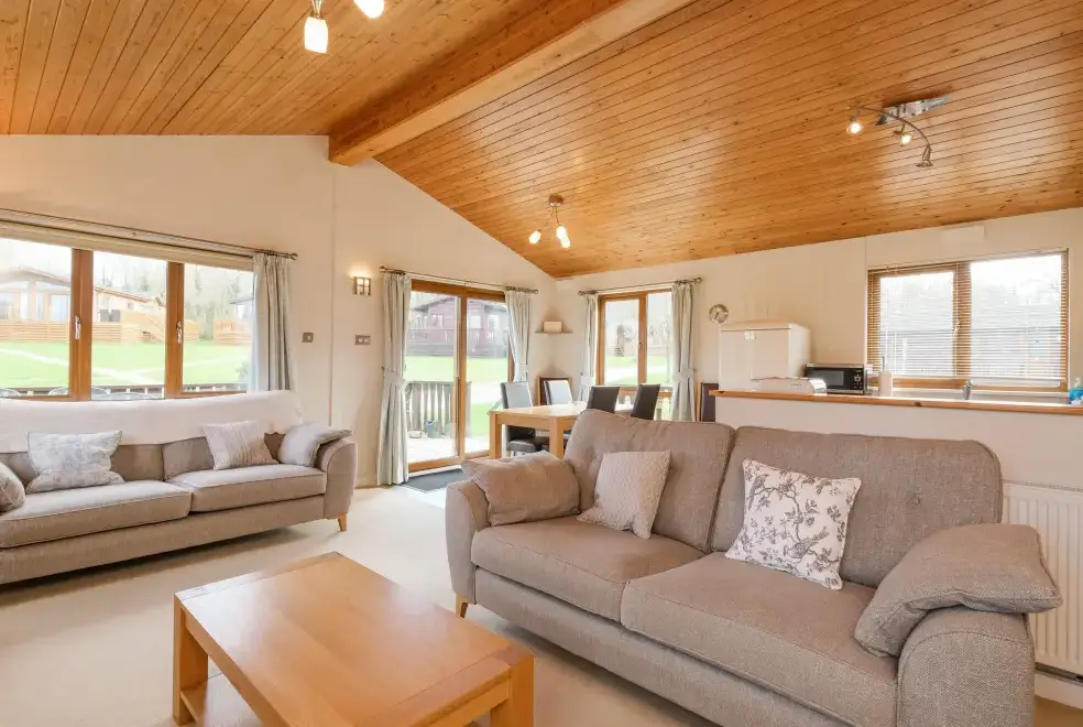 Open plan living area at High Tide