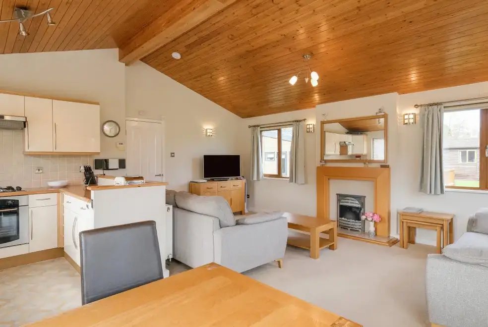 Open plan living area at High Tide