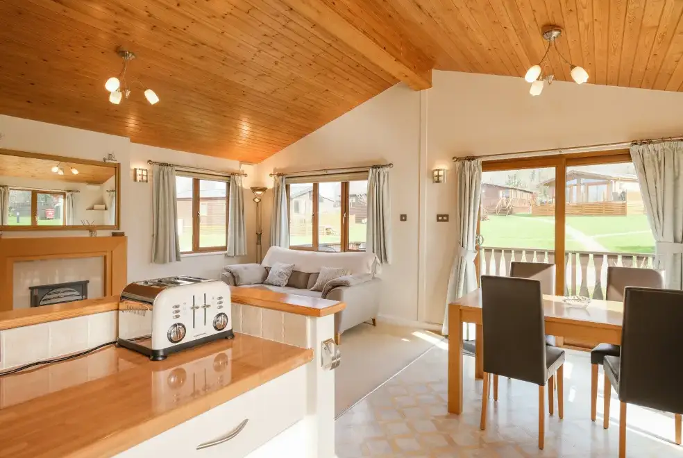 Open plan living area at High Tide