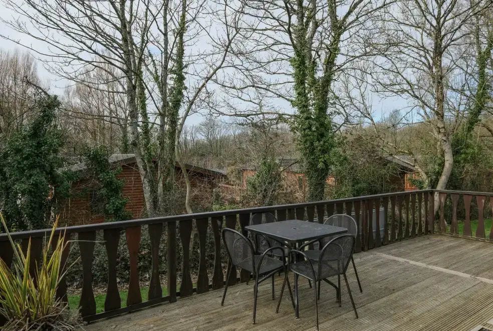 Decked area at High Tide