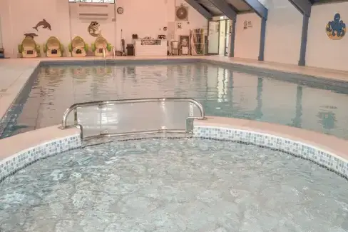 Shared Swimming Pool at High Tide, Cornwall