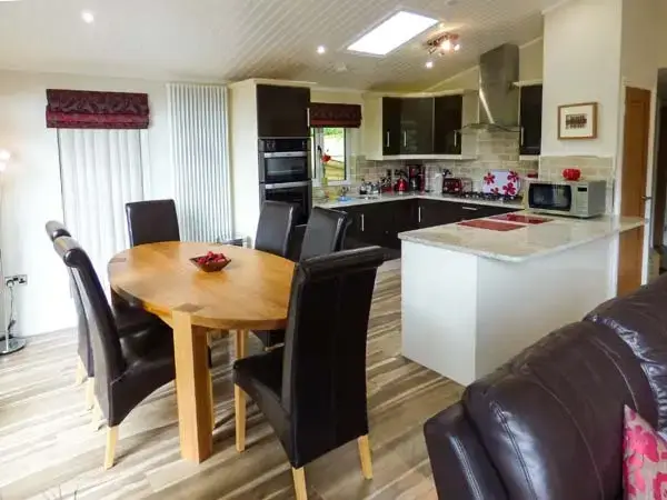 Kitchen/diner at High View Park Lodge