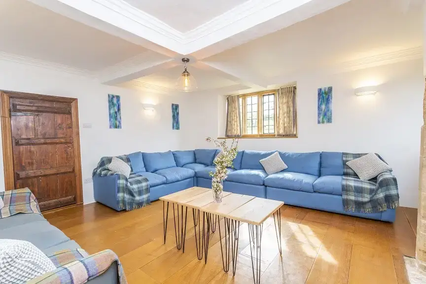 Lounge at Higher Burrow Farmhouse