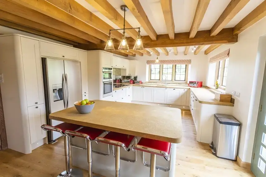 Kitchen/diner at Higher Burrow Farmhouse