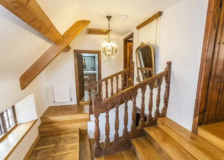 Luxurious interior at Higher Burrow Farmhouse