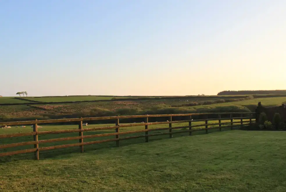 Countryside views at Higher Forda