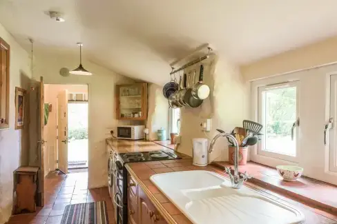 Farmhouse style kitchen at Hillgate House, Shropshire