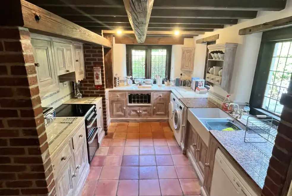 Farmhouse style kitchen at Hillside Croft