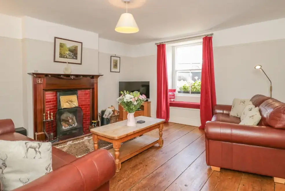 Lounge at Hillside Pet-Friendly Cottage for 7