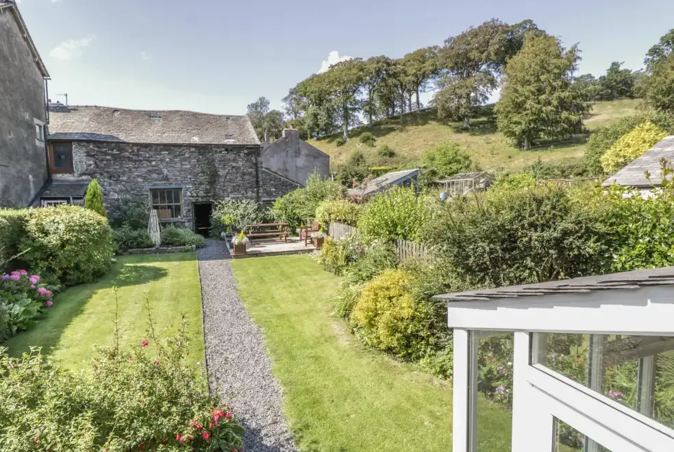 Garden at Hillside Pet-Friendly Cottage for 7