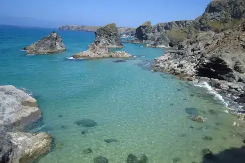 Coastal scenes near Hillside, Cornwall