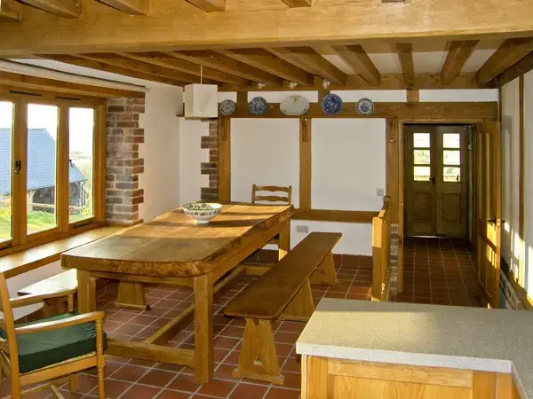 Kitchen/diner at Hiraeth Rural Retreat