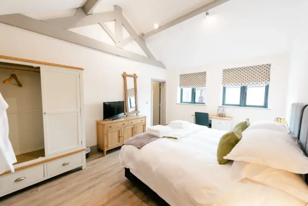 Bedroom at Hollies Barn