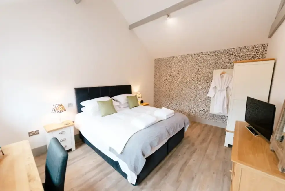 Bedroom at Hollies Barn