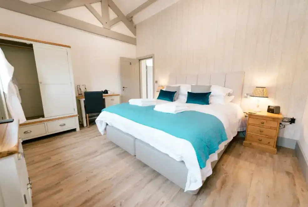 Bedroom at Hollies Barn